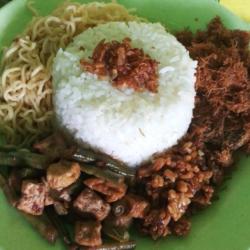 Nasi Campur/ Pecel Rendang Daging