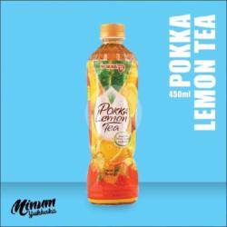 Pokka Lemon Black Tea Botol 450ml