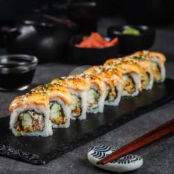 Salmon Mentai Aburi Full Roll