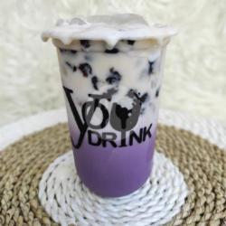 Taro Cheese Milk Tea Bubble