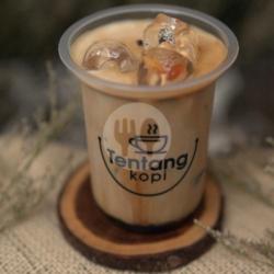 Cold Drind Coffee, Ice Coffee Milk Palm Sugar Flavour Hazelnut Cup Large (besar)