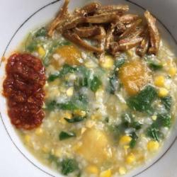 Bubur Manado   Ikan Teri   Sambel