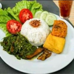 Nasi Ayam Penyet Cabe Ijo  Tahu Tempe  Col Goreng