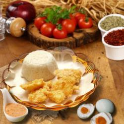 Nasi Crispy Telur Asin