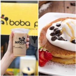 Signature Coffeecino   Boba Cheese Pancake