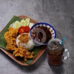 Nasi Kulit Oseng Bakso