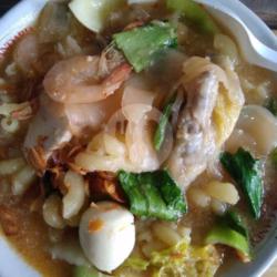 Seblak Komplit(sayur Sosis Pentol Gede Bakso Ikan Jamur Ceker Udang Krupuk)