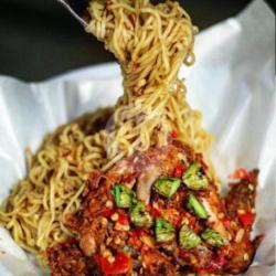 Mie Ayam Geprek Jumbo Sambal Pete