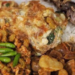 Nasi Pecel Telur Goreng:)