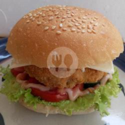 Burger Crispy Full Keju