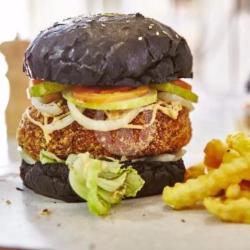 Crispy Chicken Black Burger