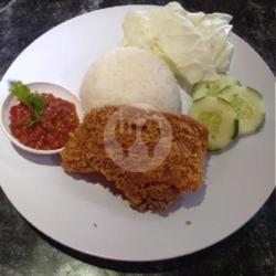 Nasi   Paha Atas Penyet