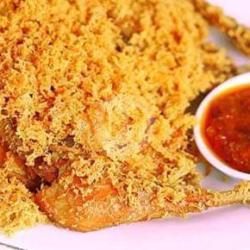 Nasi   Ayam Kremes Telur   Free Teh Obeng