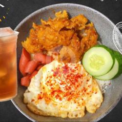 Nasi Kulit Sambal Terasi