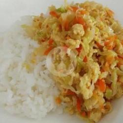 1 Nasi Telor Orak Arik   1 Teh Es / Anget   Krupuk Kaleng 2