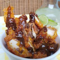 Chicken Katsu Lada Hitam (tanpa Nasi)