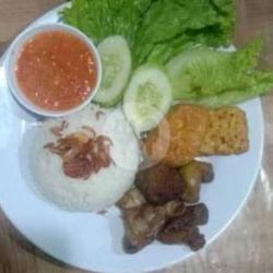 Paket Nasi Ati Ampela  Tempe/tahu