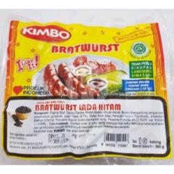 Sosis Kimbo Bratwurst Lada Hitam ( Frozen)