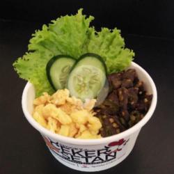 Rice Bowl Tumis Paru Cabe Ijo   Ice Tea