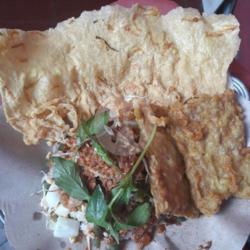 Nasi Pecel Tempe Tepung