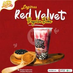 Red Velvet Reguler Boba   Cheese Cream