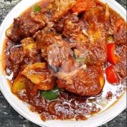 Nasi Ayam Semur  Tumis Sambal