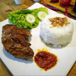 Paket Ayam Bakar Sambel Geledek   Nasi