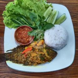 Ikan Nilla Acar   Nasi