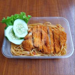 Spaghetty Chicken Katsu Khas Jn