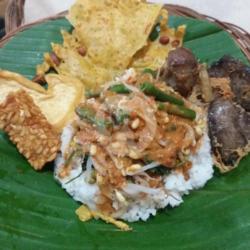 Nasi Pecel   Ampela Hati