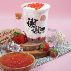 Strawberry Cheese Boba Strawberry (new Menu)