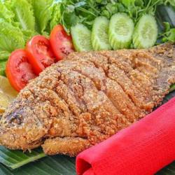 Ikan Bawal Laut, Goreng Kremes Ukuran 4,5 Ons