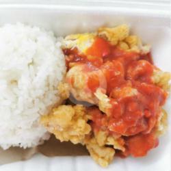 Ayam Genjrot Asam Manis   Nasi