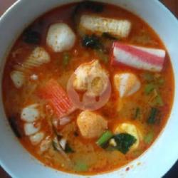 Duo Twister, Shrimp, Cikuwa Mini, Dumpling Chesee, Siomay, Sosis, Sayuran, Bakso Udang, Telur