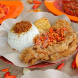 Telor Crispy Jontoz   Nasi