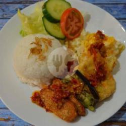 Nasi Telor Penyet(tahu Tempe Terong)