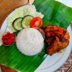 Nasi Dada Menthok Bakar