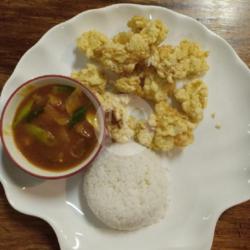 Nasi Ikan Dori Saos Padang