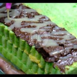 Roti Bakar Pandan Strawbery Susu