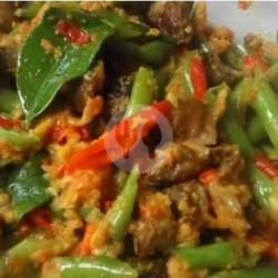 Balado Kacang Panjang Hati Amplah Ayam