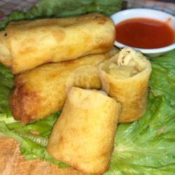 Lumpia Isi Sayur (kentang  Wartel)   Ayam Suwir