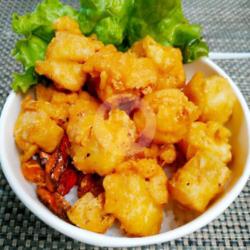 Vegetarian Rice Bowl Tahu Cabe Garam