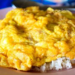 Nasi Putih Plus Dadar Telur