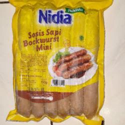 Nidia Sosis Sapi Bockwurst Mini 500gr