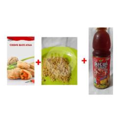 Paket Siap Saji - Cireng  Bakso - Indomie - Teh Pucuk - 350 Ml