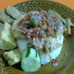 Ayam Geprek Sambel Bawang Mentah   Nasi Putih