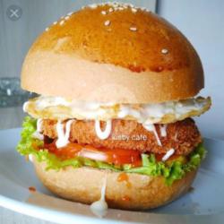 Burger Telur   Chicken