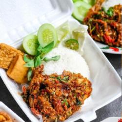 Paket Ayam Penyet Pedas Besar Paha/dada Utuh