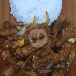 Nasi Bistik Sapi Crispy