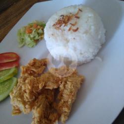 Nasi Chicken Karage Bbq Saos Minuman